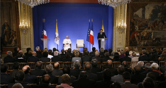 Visite en France de Sa Saintet le Pape Benot XVI